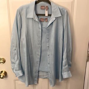 Chico’s blouse and tank